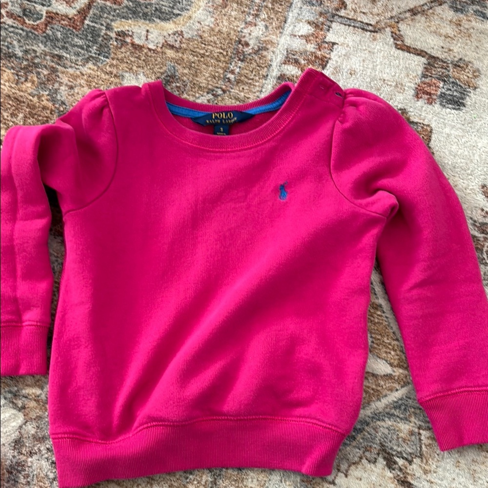 Polo by Ralph Lauren Pink Sweatshirt Crew Neck Fleece